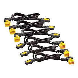 APC Stromkabelkit - IEC 320 EN 60320 C13 - IEC 320 EN 60320 C14 - 61 cm - 90-Grad-Anschluss, mit Verriegelung - Schwarz