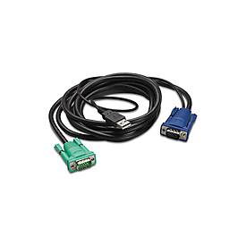 APC Tastatur- / Video- / Maus- (KVM-) Kabel - USB, HD-15 (VGA)