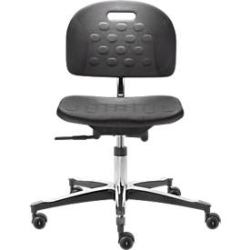 Arbeitsdrehstuhl Industry TEC Basic, PU, höhenverstellbar, ohne Armlehnen