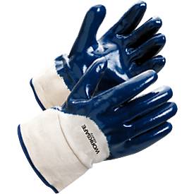 Arbeitshandschuhe Worksafe H40-455, EN388, Nitril/Baumwolle, nässe- u. ölbeständig, Gr. 10, 12 Paar