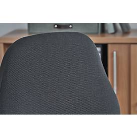 Arbeitsstuhl COUNTER Basic, Sitz-Stopp-Rollen, anthrazit