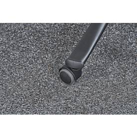 Arbeitsstuhl COUNTER Basic, Sitz-Stopp-Rollen, anthrazit