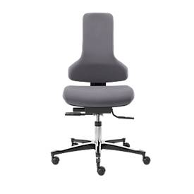 Arbeitsstuhl Tec profile IS 2011 AB, Synchronmechanik mit automat. Sitzneigeverst., o. Armlehnen, platingrau