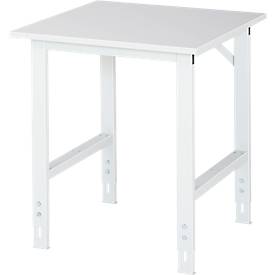 Arbeitstisch, Melamin-Platte, B 750 x T 800 x H 760-1080 mm