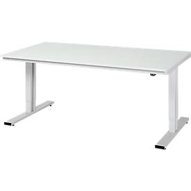 Arbeitstisch Serie adlatus 300, Melamin-Platte, B 2000 x T 1000 x H 720 - 1120 mm