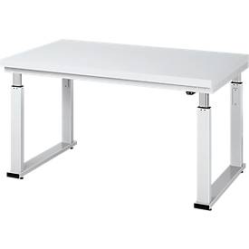 Arbeitstisch Serie adlatus 600, 1000 x 900 x 740-1140 mm, Hartlaminat-Platte