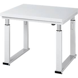 Arbeitstisch Serie adlatus 600, 1500 x 900 x 740-1140 mm, Hartlaminat-Platte