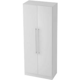 Archiefkast 5 ordnerhoogten, B 800 x D 420 x H 2004 mm, lichtgrijs