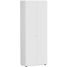 Archiefkast ALICANTE, 6 ordnerhoogten, 5 legborden, afsluitbaar, B 800 x D 400 x H 2160 mm, lichtgrijs
