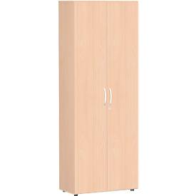 Archiefkast PALENQUE, 6 ordnerhoogten, afsluitbaar, B 800 x D 420 x H 2160 mm, beukenpatroon