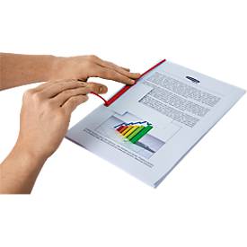 Archiv-Abheftbügel Bankers Box BBD-Clip, mit 50 blanko Etiketten, 100 Stück, rot