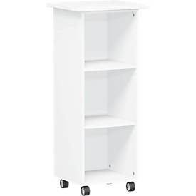 Archivador con ruedas PALENQUE, 3 AA, An 450 x P 500 x Al 1104 mm, blanco