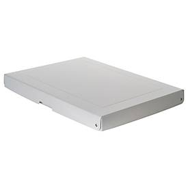 Archivbox Falken PureBox PRO A3, für bis zu 500 Blatt, DIN ISO 16245-A, mit Beschriftungsfeld, L 440 x B 320 x Füllhöhe 40 mm, FSC®-Pappe, weiß