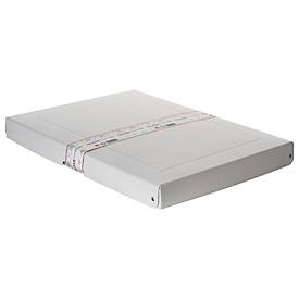 Archivbox Falken PureBox PRO A3, für bis zu 500 Blatt, DIN ISO 16245-A, mit Beschriftungsfeld, L 440 x B 320 x Füllhöhe 40 mm, FSC®-Pappe, weiß