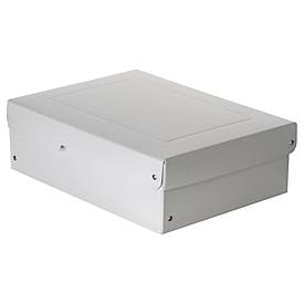 Archivbox Falken PureBox PRO A4, für bis zu 1250 Blatt, DIN ISO 16245-A, mit Beschriftungsfeld, L 320 x B 240 x Füllhöhe 100 mm, FSC®-Pappe, weiß