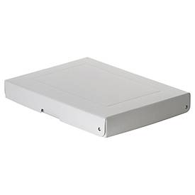 Archivbox Falken PureBox PRO A4, für bis zu 500 Blatt, DIN ISO 16245-A, mit Beschriftungsfeld, L 320 x B 240 x Füllhöhe 40 mm, FSC®-Pappe, weiß