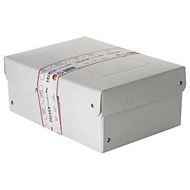 Archivbox Falken PureBox PRO A5, für bis zu 1250 Blatt, DIN ISO 16245-A, mit Beschriftungsfeld, L 250 x B 180 x Füllhöhe 100 mm, FSC®-Pappe, weiß