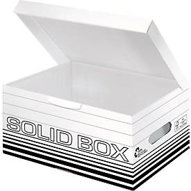 Archivbox Leitz Solid Box S 6117, 10 Stück, weiß