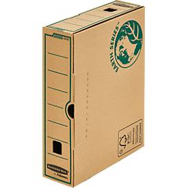 Archivschachtel Bankers Box® Earth, DIN A4, Rückenbreite 80 mm, 100 % Recycling-Karton, 20 Stück