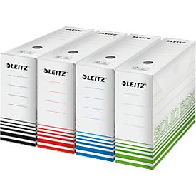 Archivschachtel Leitz Solid Box 6128 100 mm, DIN A4, für 900 Blatt, 10 Stück, weiß