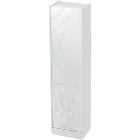 Armoire à rideau coulissant ULM, l. 500 x P 400 x H 2004 mm, gris clair/gris clair