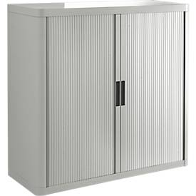 Armoire à rideaux - l. 1100 x P 415 x H 1040 mm - gris/gris