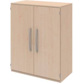 Armoire de classement BARI, 3 hauteurs de classeurs, 2 tablettes, l. 819 x P 430 x H 1117 mm, coloris érable