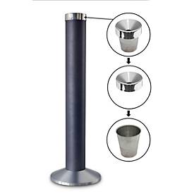 Aschenbecher "Säule", Aluminium, Ø 300 x H 780 mm, moonstone-grau