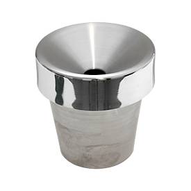 Aschenbecher "Säule", Aluminium, Ø 300 x H 780 mm, schwarz