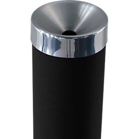 Aschenbecher "Säule", Aluminium, Ø 300 x H 780 mm, schwarz