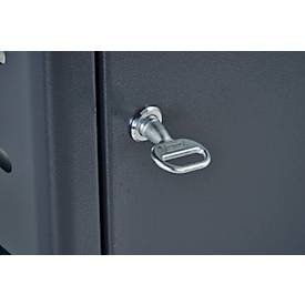 Ascher-Abfallbehälter für innen und außen, 880 x 330 x 280 mm