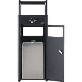 Ascher-Abfallbehälter für innen und außen, 880 x 330 x 280 mm