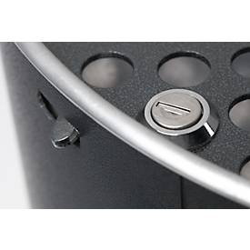 Ascher-/Abfallsammler antik-s./Dach silb