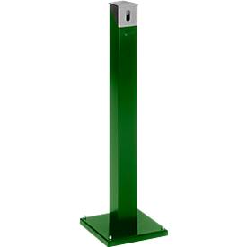 Ascher-Standsäule SG 105E, eckig, moosgrün