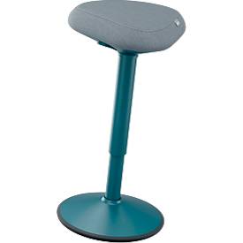 Assis/debout Leitz Ergo Active, ergonomique, réglable en hauteur, assise confortable triangulaire, rembourrage en mousse, poignée de transport, jusqu'à 100 kg, gris foncé