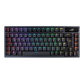 ASUS ROG Azoth - Tastatur - 75 % Mini-Tastatur - mit OLED-Display - backlit - kabellos