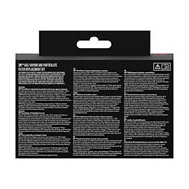 Atemschutzmaske 3M 6003KIT-1, Typ A2P3, gegen organische Dämpfe, mit austauschbaren Filtern, wiederverwendbar, grau, 1 Stück