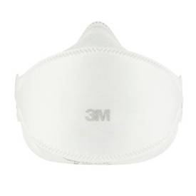 Atemschutzmaske 3M Aura™ 9320+, Typ FFP2, 94 % Partikelfilterung, ohne Ventil, 3-teiliges Design, flach faltbar, weiß, 5 Stück