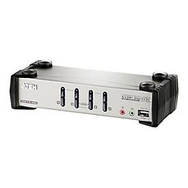 ATEN CS1734B - KVM-/Audio-/USB-Switch - 4 x KVM/Audio/USB - Desktop