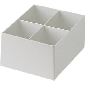 ATLANTA Einsatzkasten, für Stapelkasten PAS-Plus 80/82, 4 Unterteilungen, 8 Stück