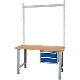 Aufbauportal & Aufbausäulen Set, für niedrige Aufbauten, pulverbeschichtet, H 800 mm