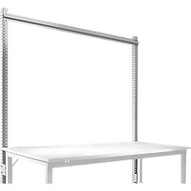 Aufbauportal, Grundtisch STANDARD Arbeitstisch-/Werkbanksystem UNIVERSAL/PROFI, 1750 mm, alusilber