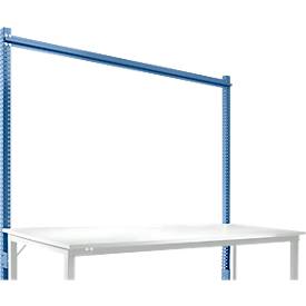 Aufbauportal, Grundtisch STANDARD Arbeitstisch-/Werkbanksystem UNIVERSAL/PROFI, 2000 mm, brillantblau