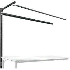 Aufbauportal m. Ausleger, Ansatztisch SPEZIAL Arbeitstisch/Werkbank UNIVERSAL/PROFI, 2000 mm, anthrazit