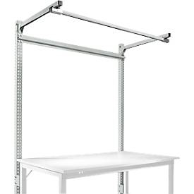 Aufbauportal m. Ausleger, Grundtisch SPEZIAL Arbeitstisch/Werkbank UNIVERSAL/PROFI, 1500 mm, lichtgrau