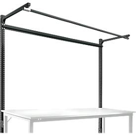 Aufbauportal m. Ausleger, Grundtisch SPEZIAL Arbeitstisch/Werkbank UNIVERSAL/PROFI, 2000 mm, anthrazit