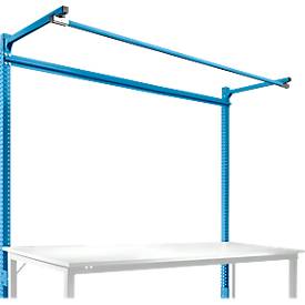 Aufbauportal m. Ausleger, Grundtisch SPEZIAL Arbeitstisch/Werkbank UNIVERSAL/PROFI, 2000 mm, lichtblau