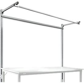 Aufbauportal m. Ausleger, Grundtisch STANDARD Arbeitstisch/Werkbank UNIVERSAL/PROFI, 2000 mm, alusilber