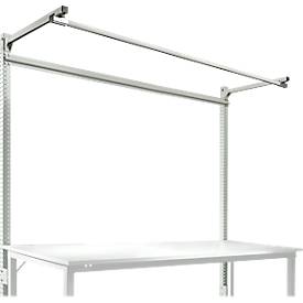 Aufbauportal m. Ausleger, Grundtisch STANDARD Arbeitstisch/Werkbank UNIVERSAL/PROFI, 2000 mm, lichtgrau