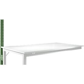 Aufbauportal, niedrig, Ansatztisch SPEZIAL Arbeitstisch/Werkbank UNIVERSAL/PROFI, resedagrün
